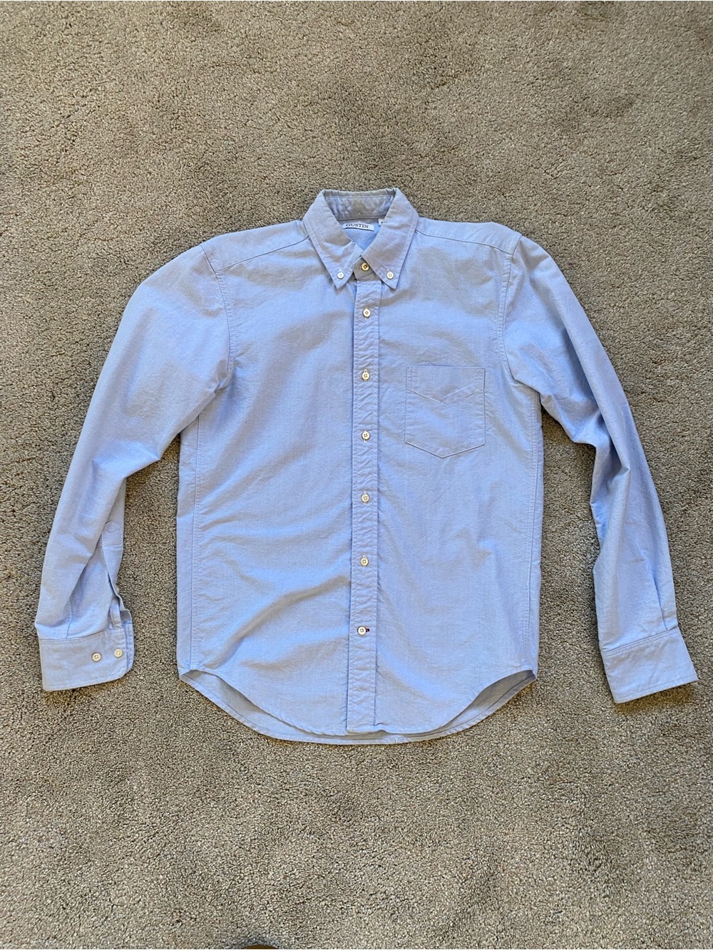 Gustin Light Blue Button-Down Oxford Shirt